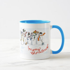 Mok kerstmis Snowmen Ringer