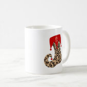 Mok kerstmonogram luipaard stoppen (Voorkant rechts)