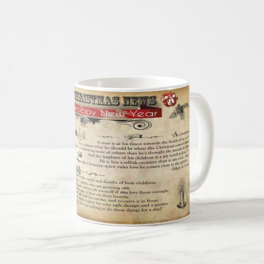 Mok kerstnieuws (Voorkant rechts)