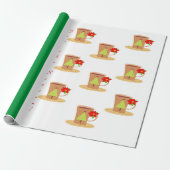 Mok kerstpapier cadeaupapier (Uitgerold)