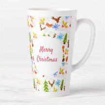 Mok kerstpatroon festiviteiten seizoen