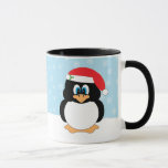 Mok kerstpinguïn<br><div class="desc">Geniet van deze schattige kerstpinguïn Mok voor je ochtendkoffie of geef het als een geschenk. Deze vakantie mok is voorzien van een pinguïn dragen van een Sinterklaas pet met een sneeuwvlok achtergrond. Hij heeft alles te maken met een vrolijk kerstfeest. Je kunt deze Penguin Christmas-mok zelfs personaliseren met een naam...</div>
