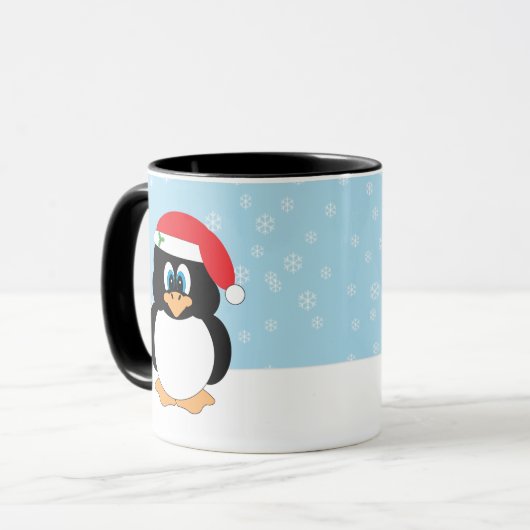 Mok kerstpinguïn (Voorkant links)