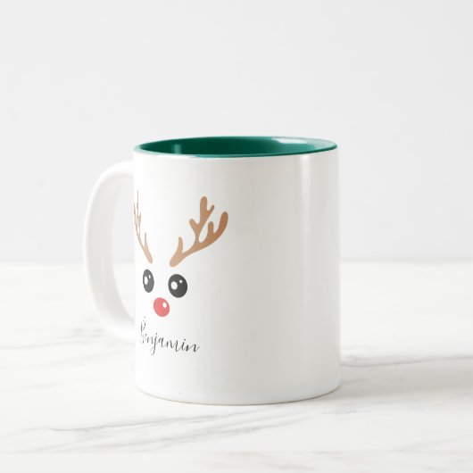 Mok kerstrendieren (Voorkant links)