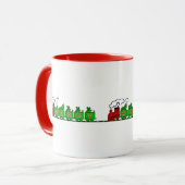 Mok kersttrein (Voorkant links)