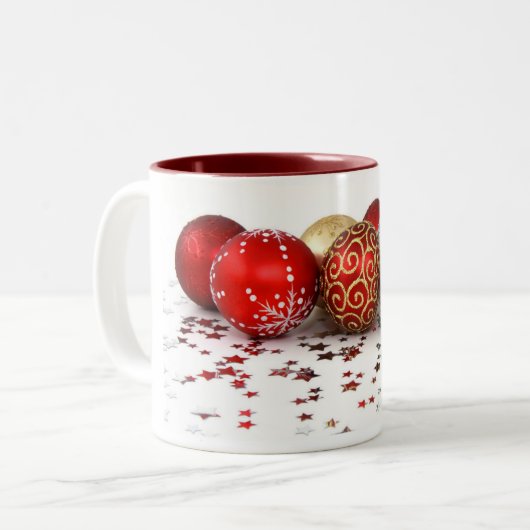 Mok kerstversiering (Voorkant links)