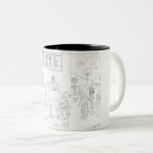 Mok keukenCartoon - Gepersonaliseerd (Voorkant rechts)