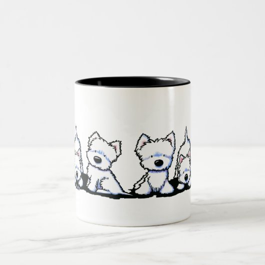 Mok KiniArt Westie Trio (Center)