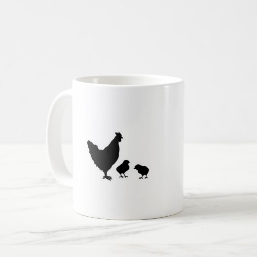 mok kippenliefhebber (Voorkant links)