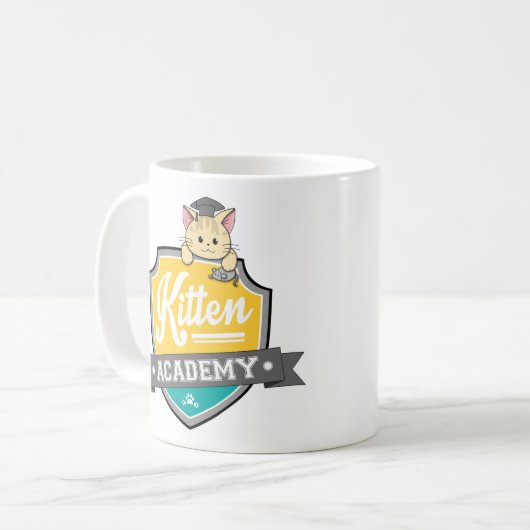 Mok Kitten Academy Crest (Voorkant links)