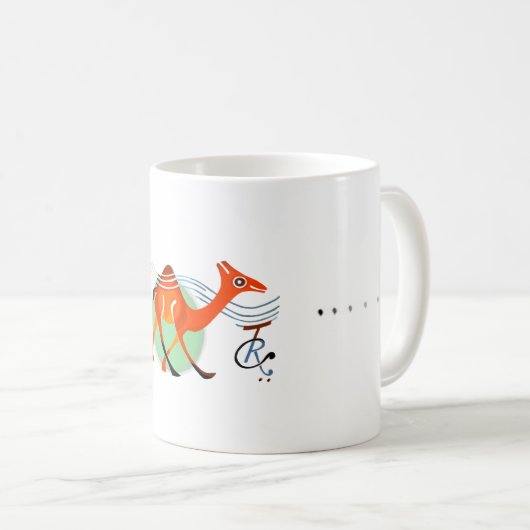 Mok kleine rode kamel (Voorkant rechts)