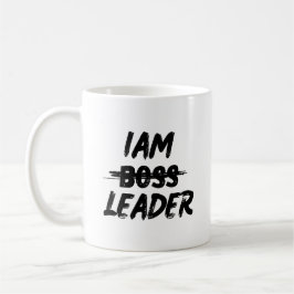 mok kleur personalisatie "Iam Leader niet baas"