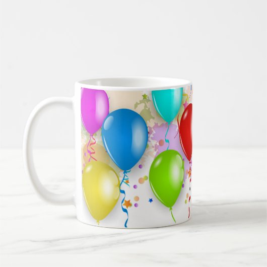 Mok kleurrijke ballon - Aanpassen (Links)
