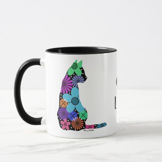 Mok kleurrijke katten (Links)