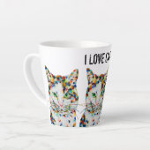 Mok kleurrijke kattenlatte (Linkerhoek)