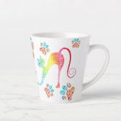 Mok kleurrijke kattenlatte (Rechts)