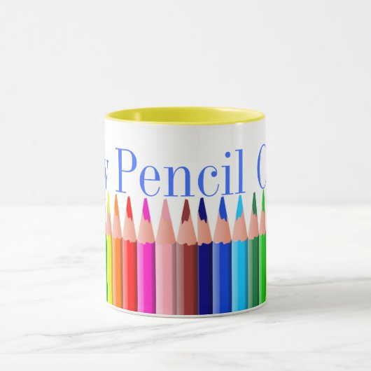 Mok kleurrijke potlood (Midden)