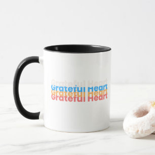 Mok kleurrijke Typografie Groot hart