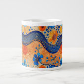 Mok kleurrijke ventilator (Voorkant)