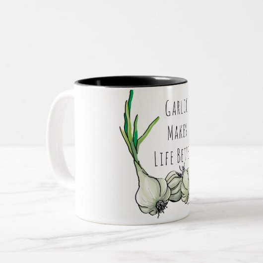 Mok knoflookkoffie (Voorkant links)