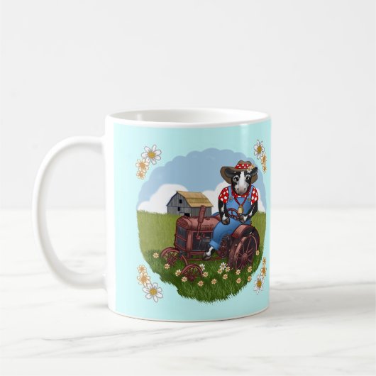 mok koe aandrijftractor (Links)