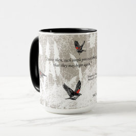 mok koffie "Arpeggio of Redwings"