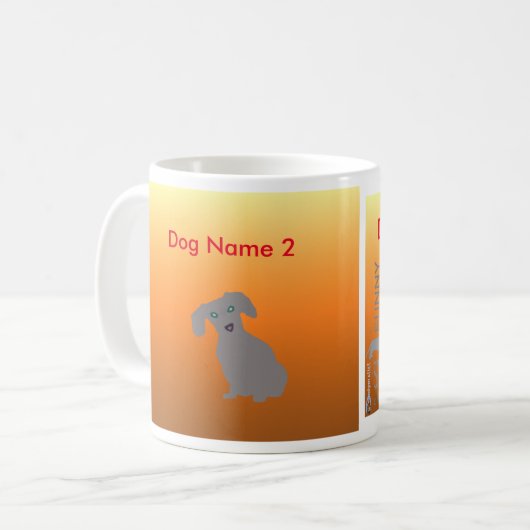 Mok koffie - Dachshund (Voorkant links)