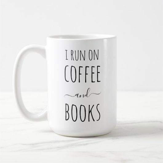 Mok Koffie en boeken (Links)