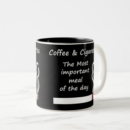 Mok koffie en sigaretten (Voorkant rechts)