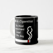 Mok koffie en sigaretten (Voorkant links)