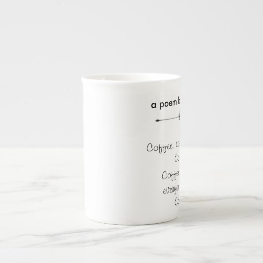 Mok koffie-gedicht (Voorkant)