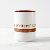 Mok koffie in de kamer van schrijver (Center)