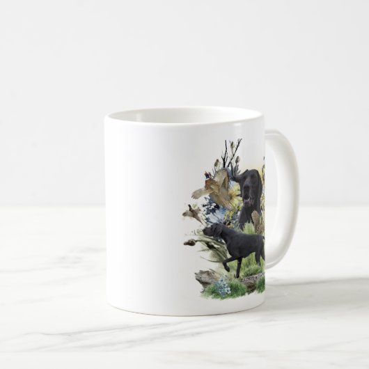 Mok koffie in het Duits Shorthaired Pointers (SAP) (Voorkant rechts)