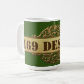 mok koffie "L69 design logo" (Voorkant links)