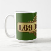 mok koffie "L69 design logo" (Links)