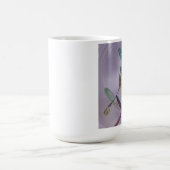 mok koffie met een fractale bloem (Center)