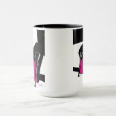 mok koffie met hoge hakken kunst (Midden)