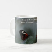 mok koffie met vlinders...preken (Voorkant links)