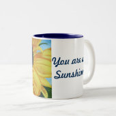 mok koffie met zonnebloem (Voorkant rechts)