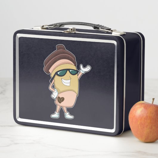 Mok koffie met zonnebrillen (In situ)