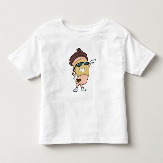 Mok koffie met zonnebrillen kinder shirts (Voorkant)