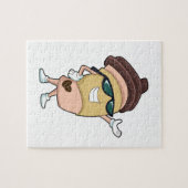 Mok koffie met zonnebrillen legpuzzel (Horizontaal)