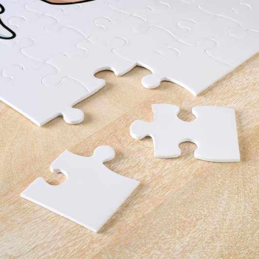 Mok koffie met zonnebrillen legpuzzel (Zijkant)