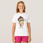 Mok koffie met zonnebrillen t-shirt (Voorkant volledig)