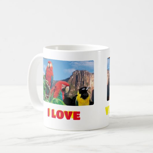 Mok Koffie mok Ik hou van Venezuela, aanpasbaar (Voorkant links)