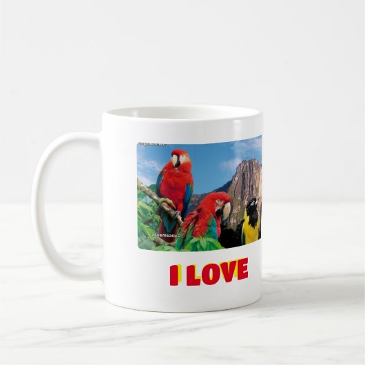 Mok Koffie mok Ik hou van Venezuela, aanpasbaar (Links)