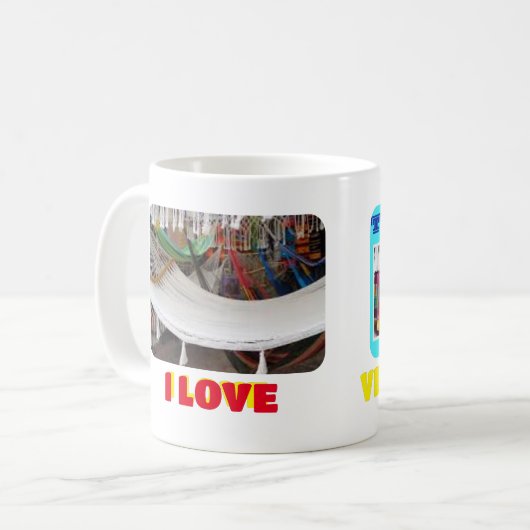 Mok Koffie mok Ik hou van Venezuela, aanpasbaar (Voorkant links)