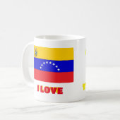 Mok Koffie mok Ik hou van Venezuela, aanpasbaar (Voorkant links)