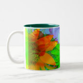 Mok Koffie-Mok meerkleurige zonnebloemen (Links)