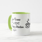 Mok Koffie niet opgelet (Voorkant links)